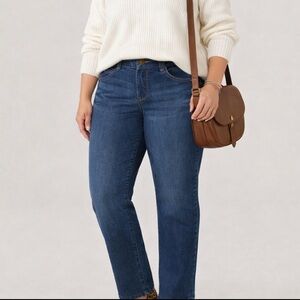 Democracy Ab"solution Straight Leg Indigo Denim 30” size 14